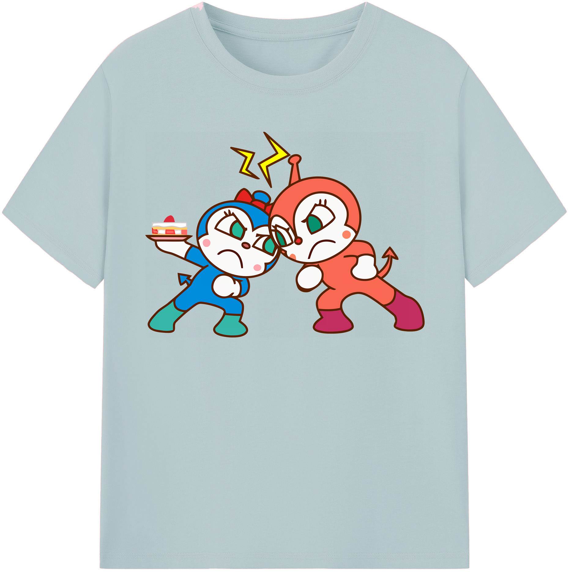 （画像用） アンパンマン Anpanman 綿100％半袖Tシャツ（フロントプリント）